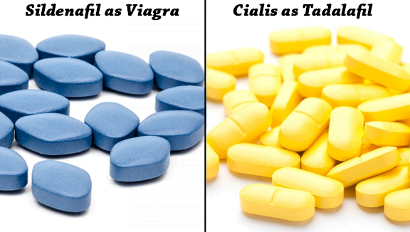 Sildenafil as Viagra and Cialis as Tadalafil