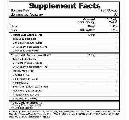 ExtenZe Ingredients